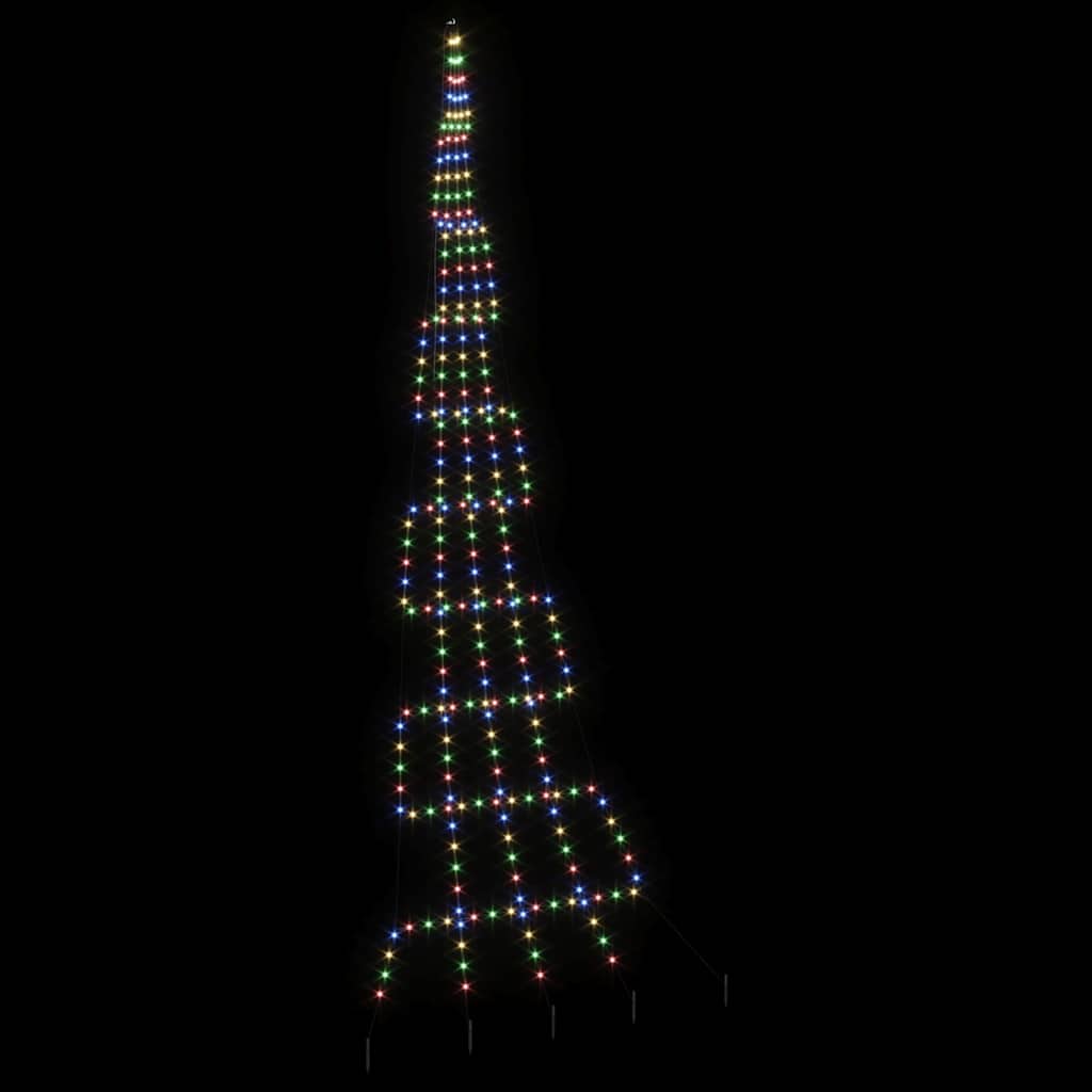 LED Kerstboom met 276 LED Multikleur 511 cm Metaal