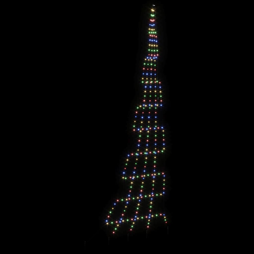 LED Kerstboom met 276 LED Multikleur 511 cm Metaal