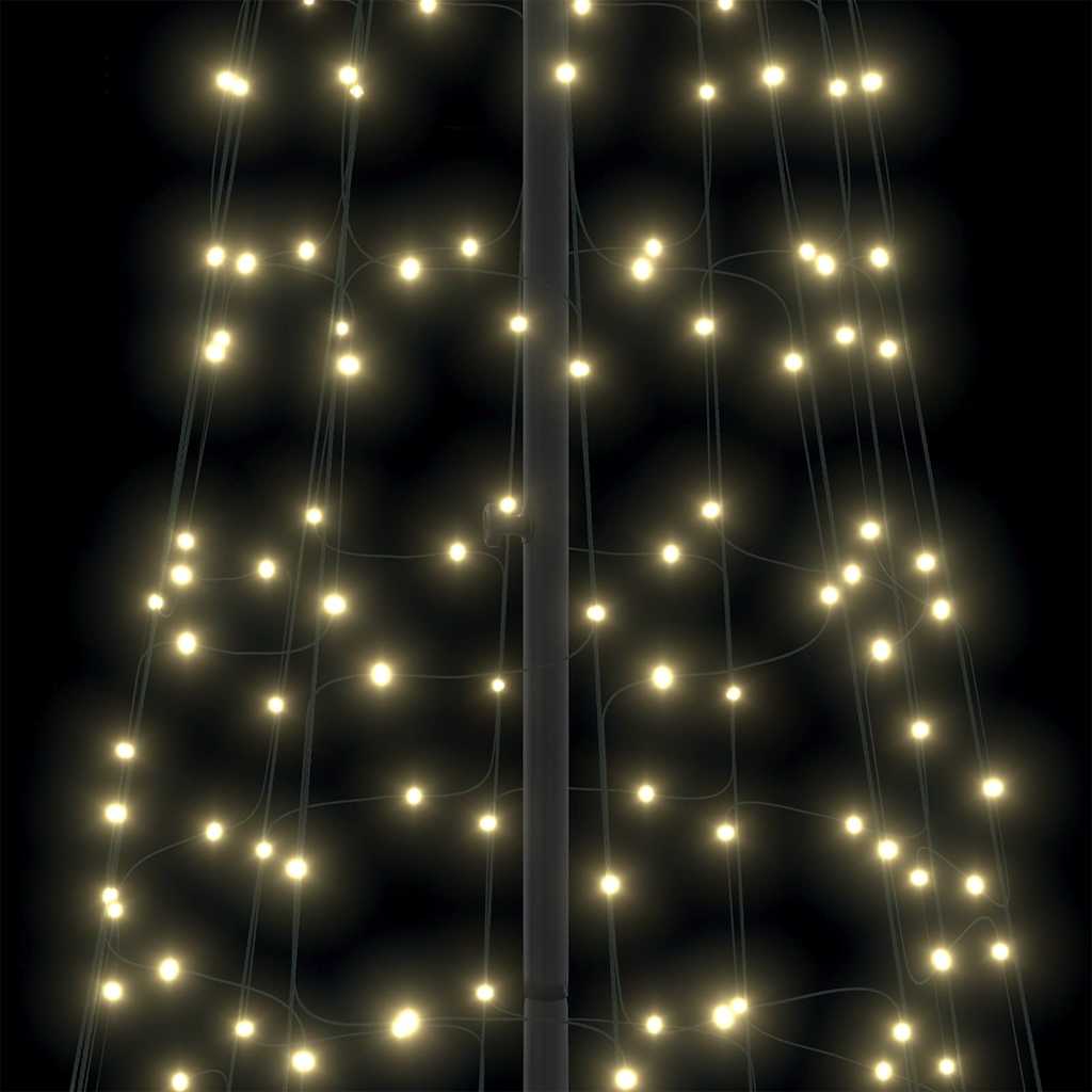 LED Kerstboom met 800 LED met grondpennen Warmwit 400 cm IJzer