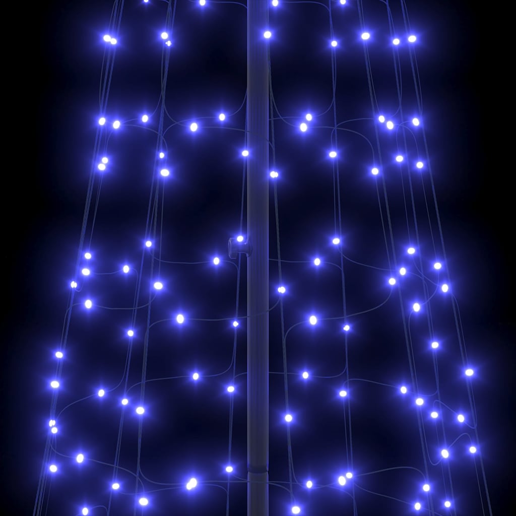 LED Kerstboom met 800 LED met grondpennen Blauw 400 cm IJzer