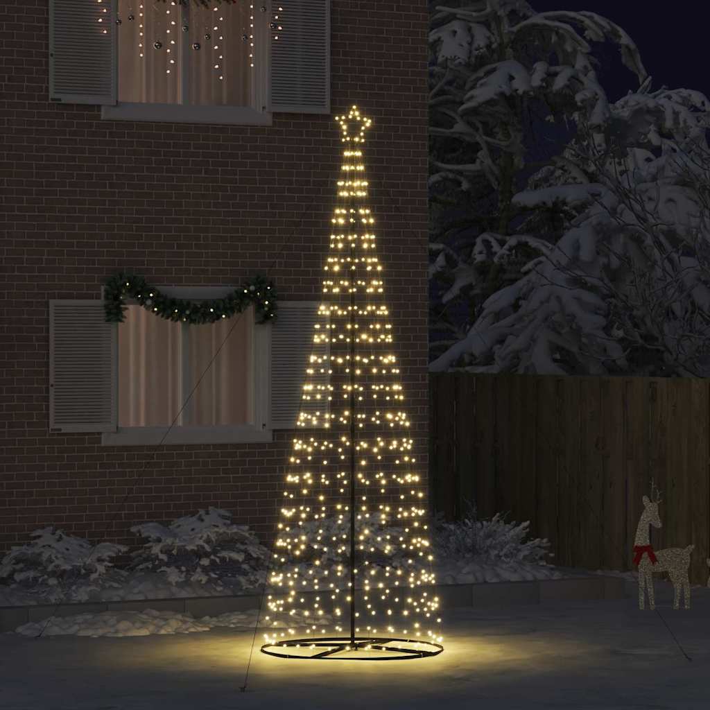 LED Kerstboom met 800 LED met grondpennen Warmwit 400 cm IJzer