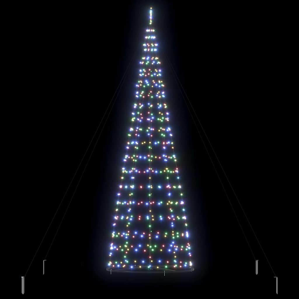LED Kerstboom met 800 LED met standaard Multikleur 400 cm IJzer