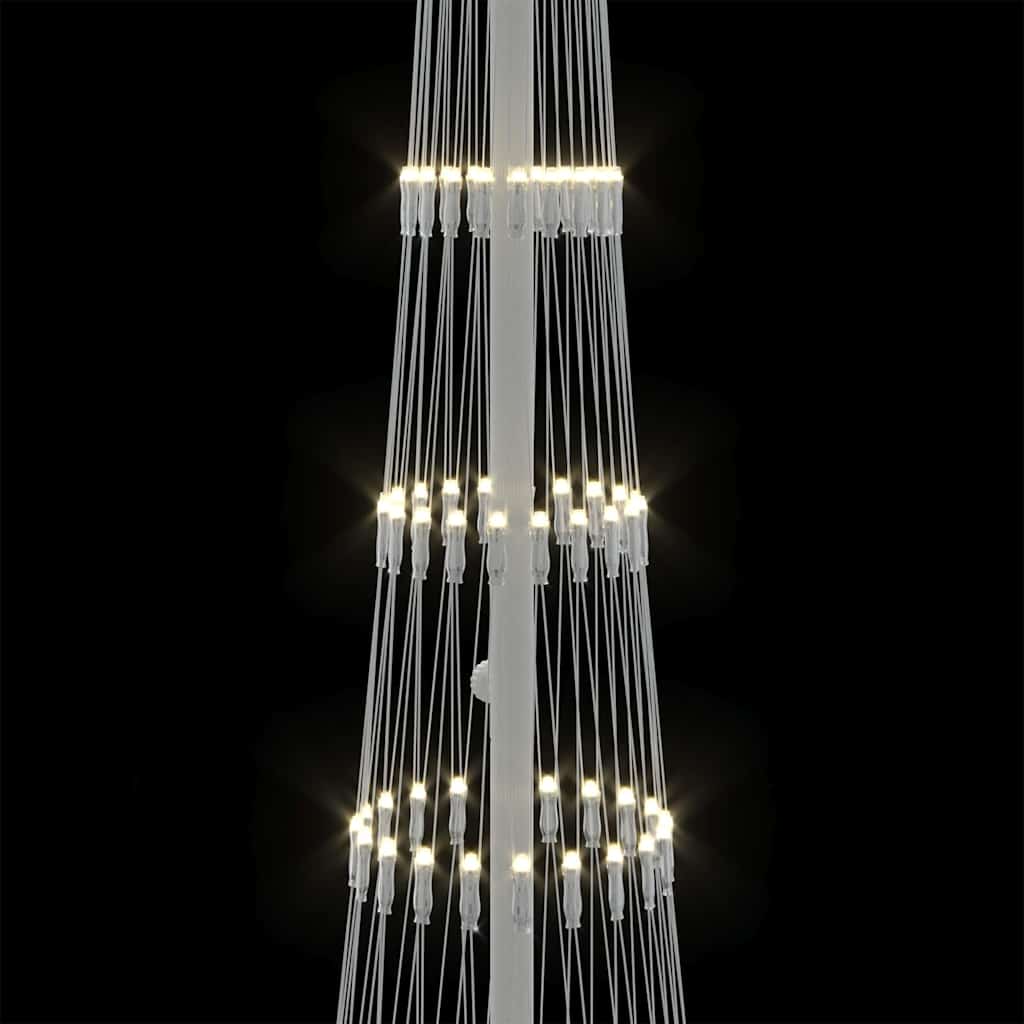 LED Kerstboom met 230 LED Warmwit 51 x 51 x 190 cm Metaal