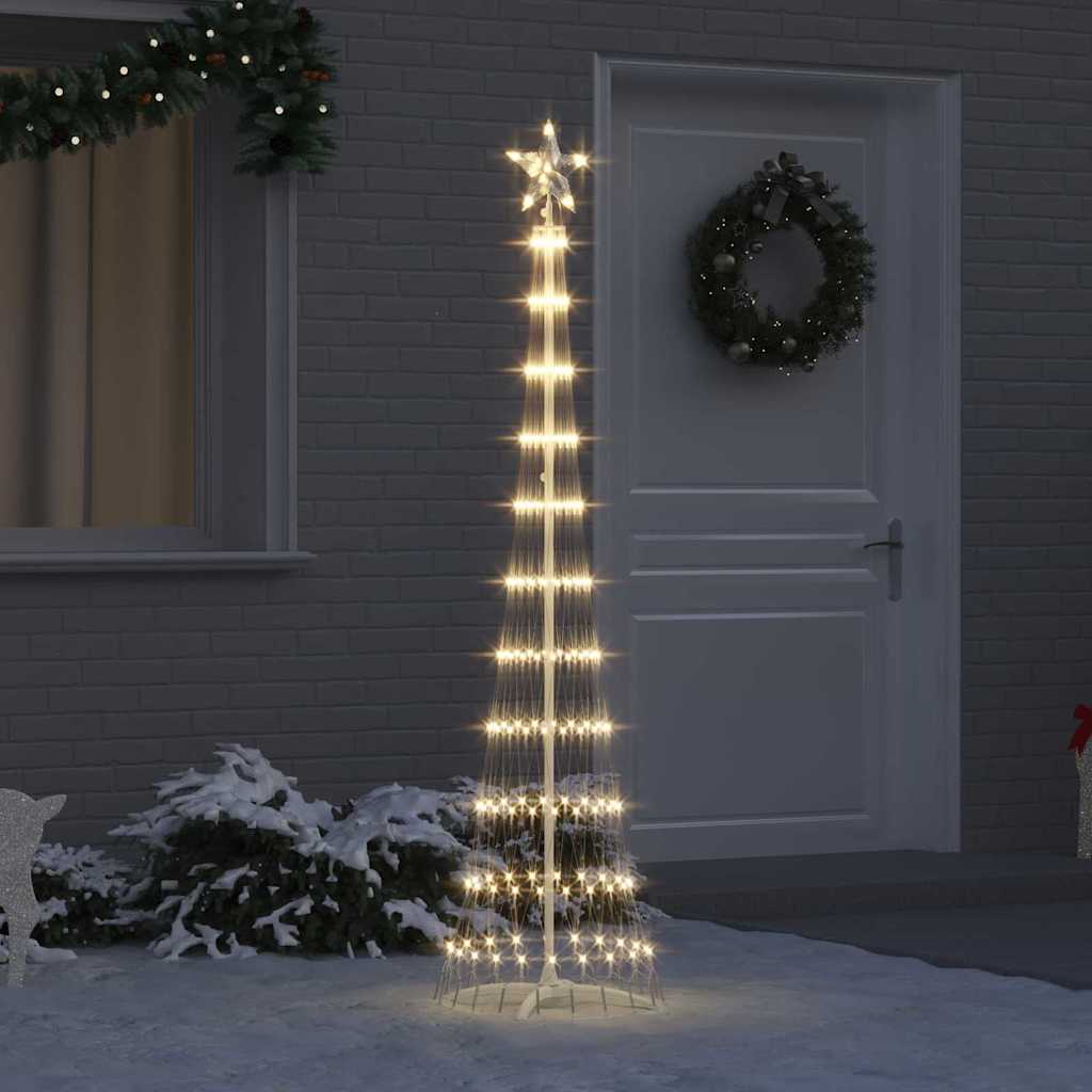 LED Kerstboom met 230 LED Warmwit 51 x 51 x 190 cm Metaal