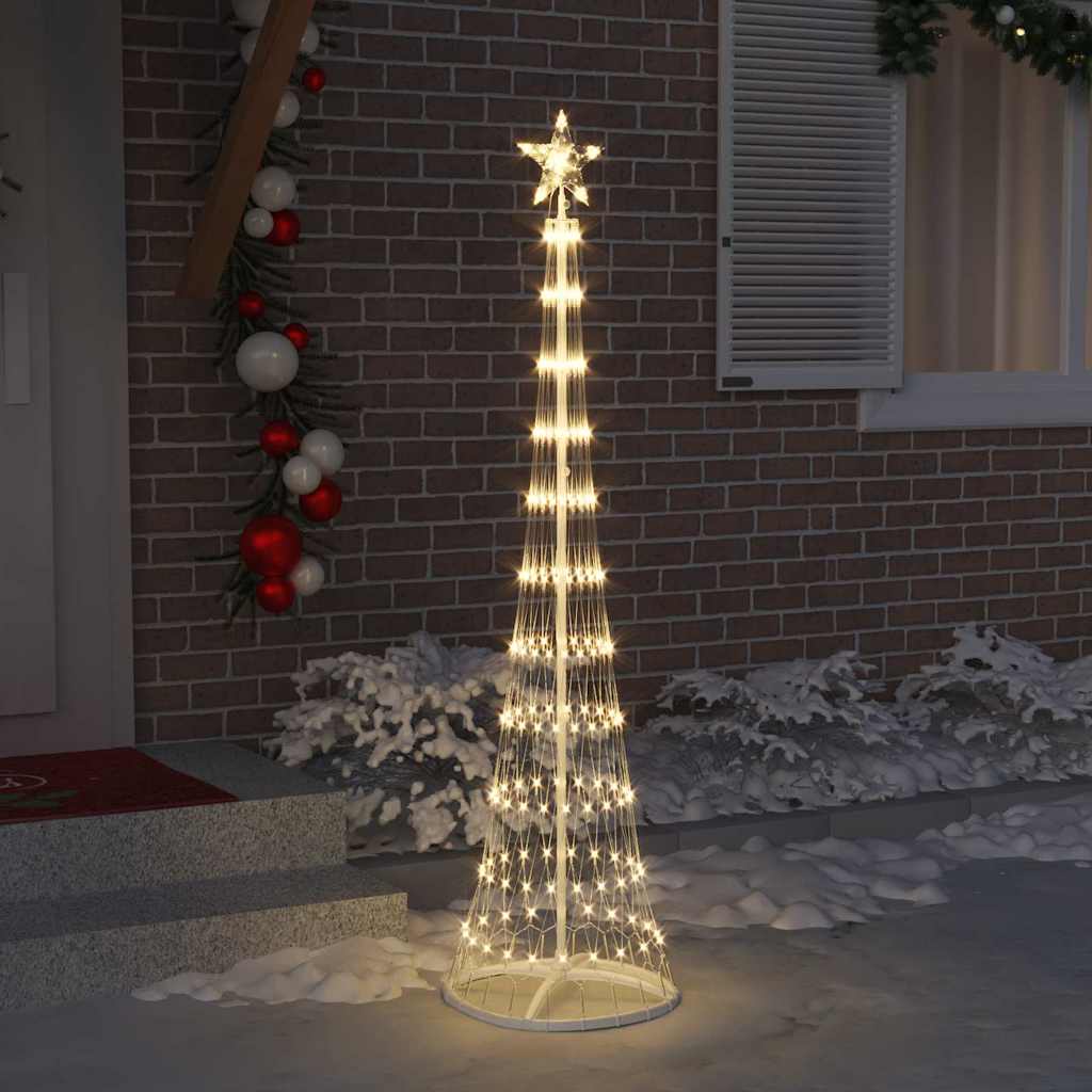 LED Kerstboom met 230 LED Warmwit 51 x 51 x 190 cm Metaal