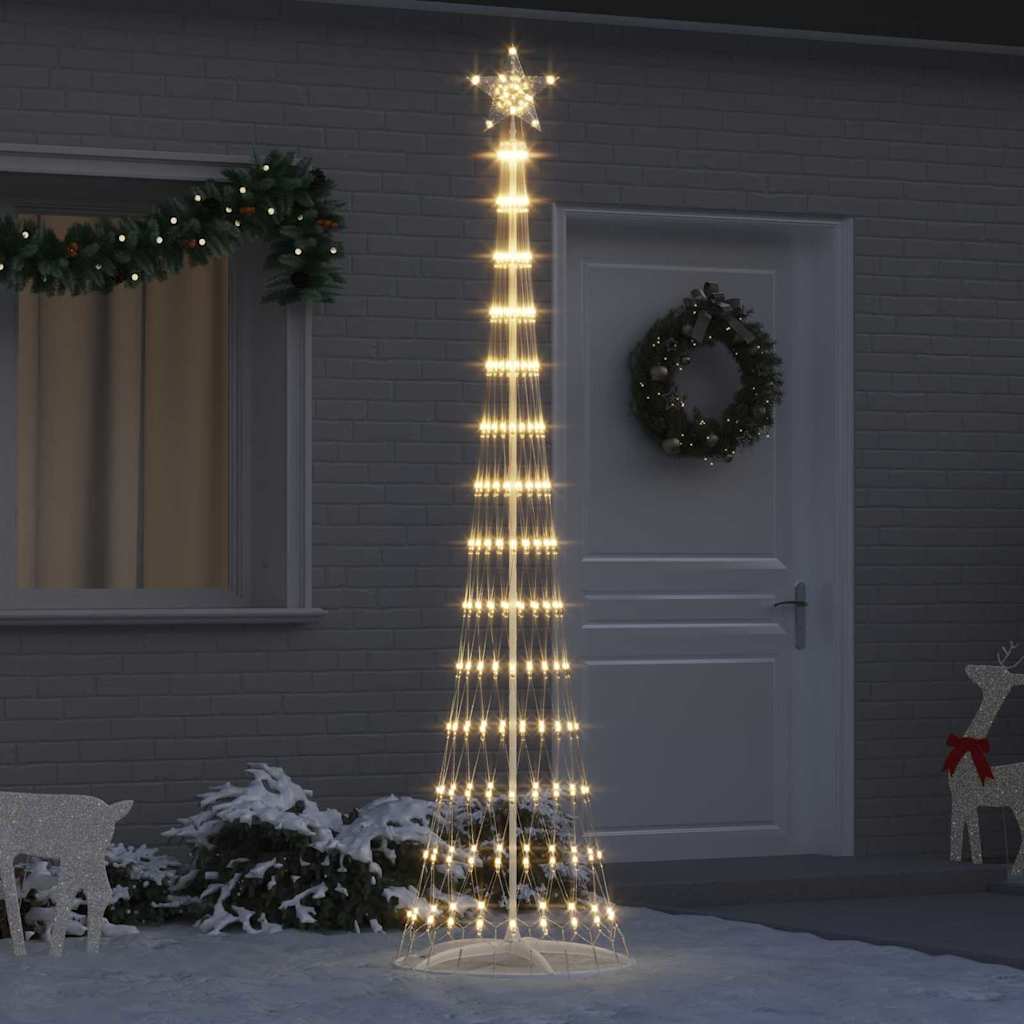 LED Kerstboom met 290 LED Warmwit 70 x 70 x 250 cm Metaal