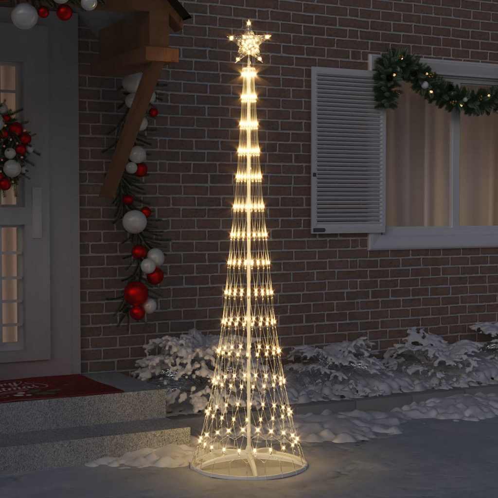 LED Kerstboom met 290 LED Warmwit 70 x 70 x 250 cm Metaal