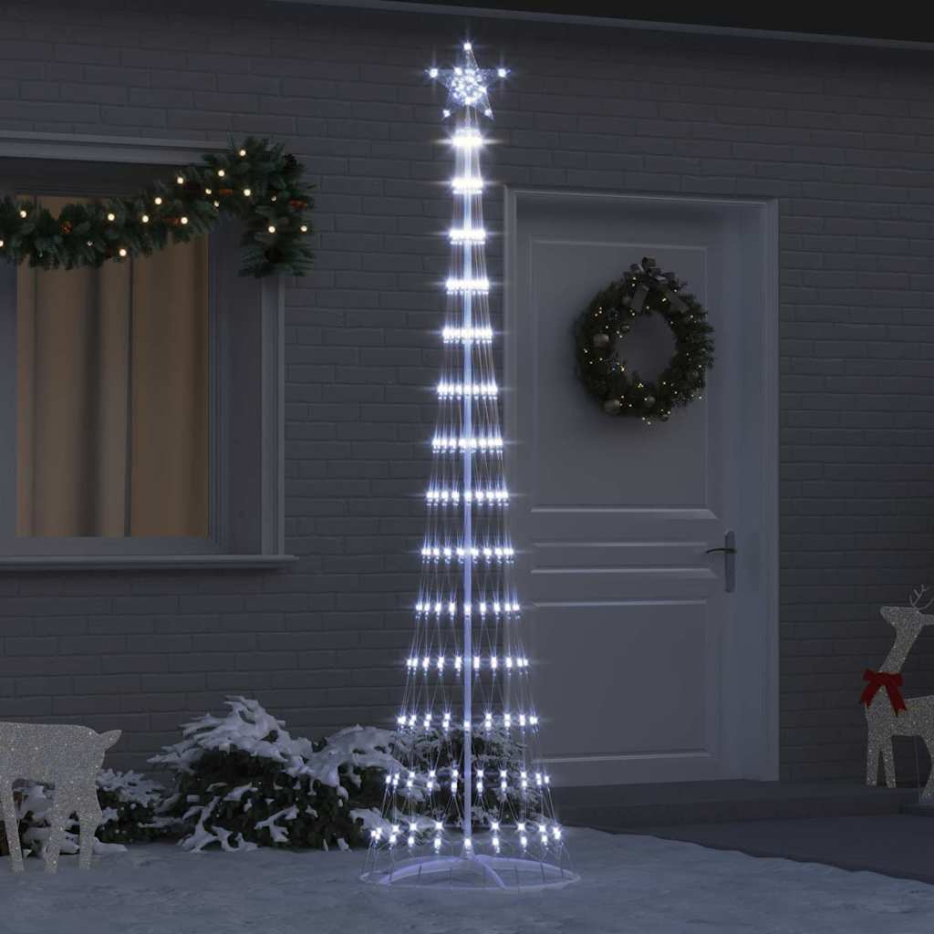 LED Kerstboom met 290 LED Koudwit 70 x 70 x 250 cm Metaal