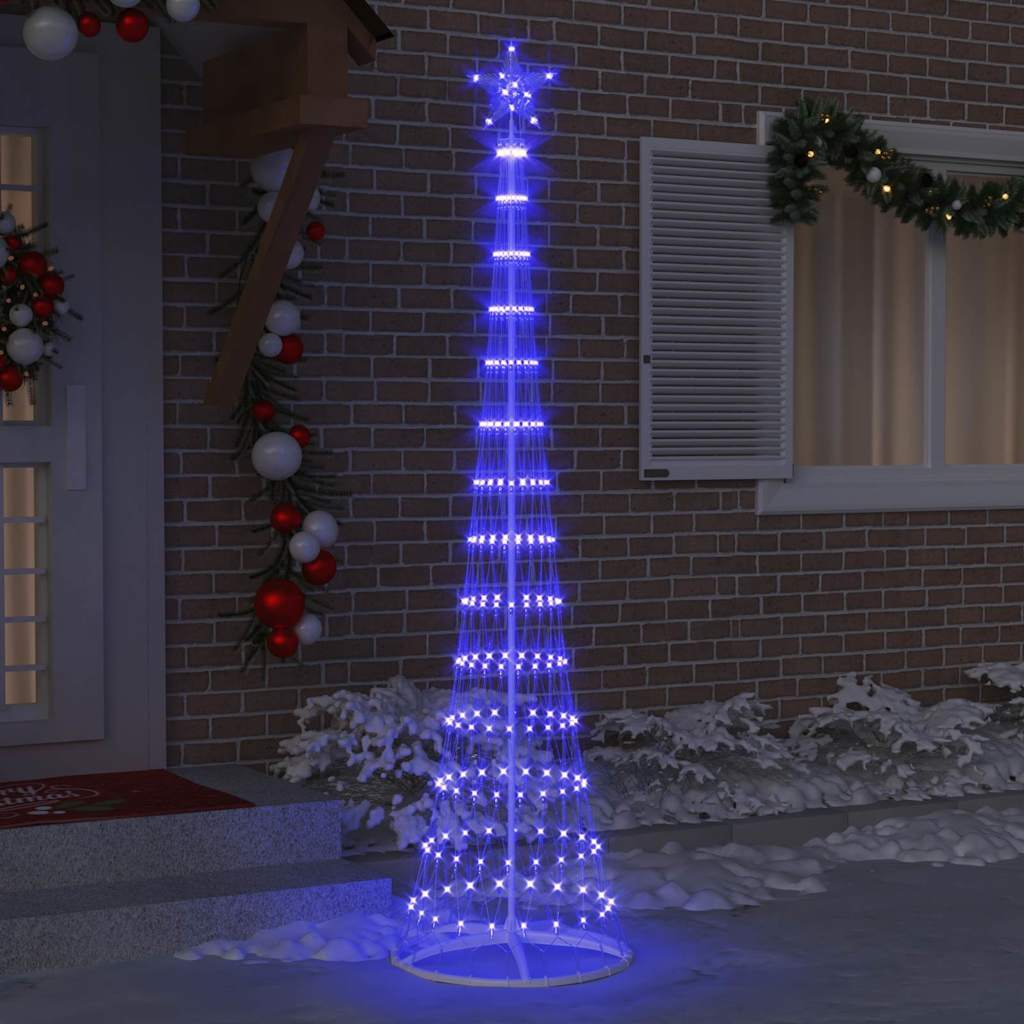LED Kerstboom met 290 LED Blauw 70 x 70 x 250 cm Metaal