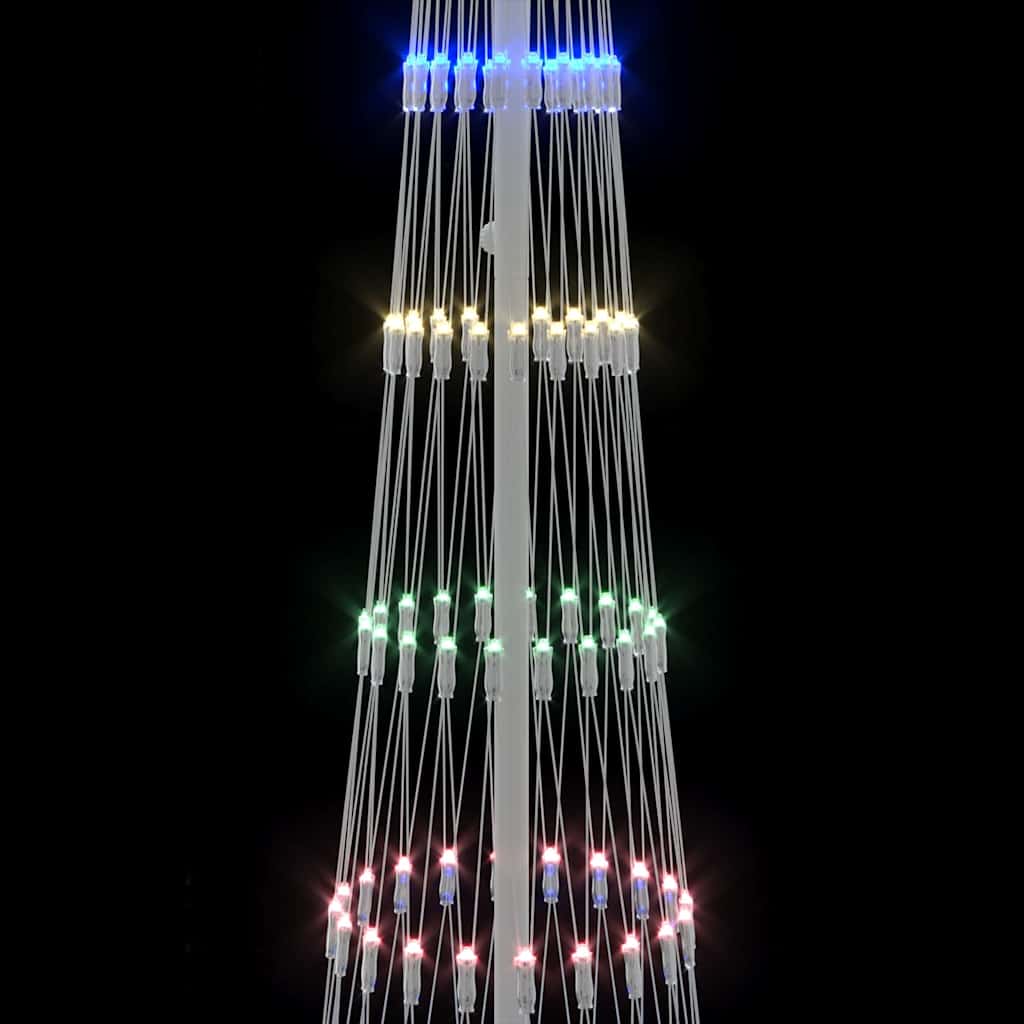 LED Kerstboom met 290 LED Multikleur 70 x 70 x 250 cm Metaal