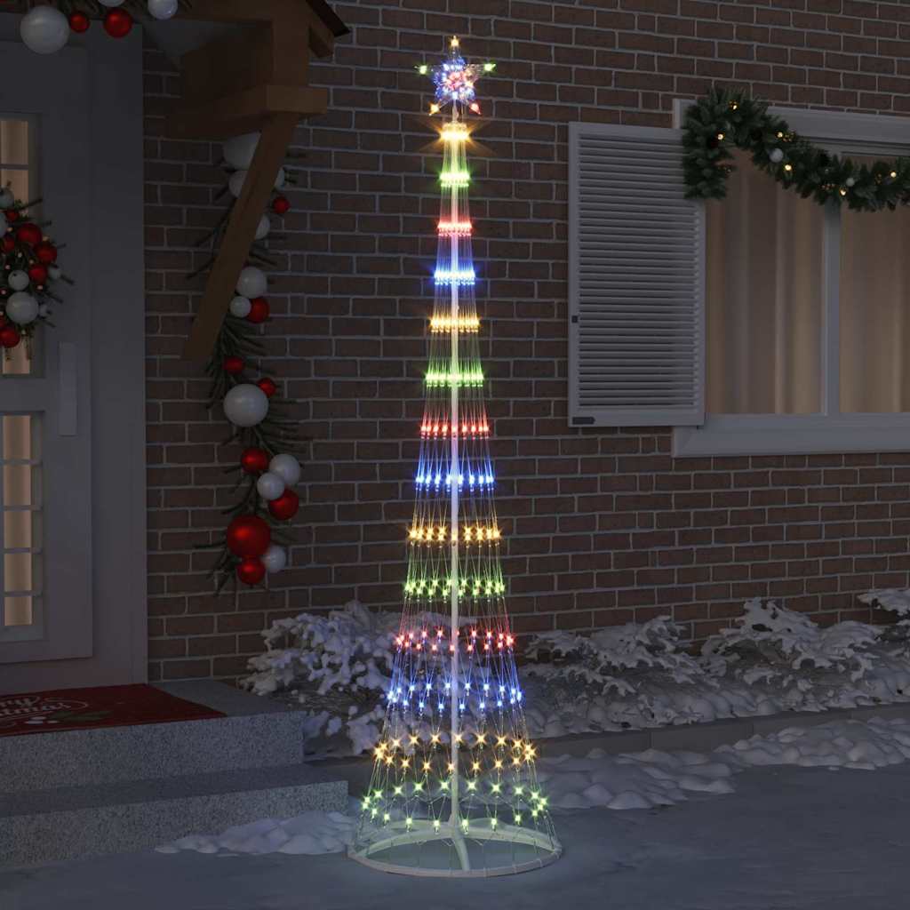LED Kerstboom met 290 LED Multikleur 70 x 70 x 250 cm Metaal