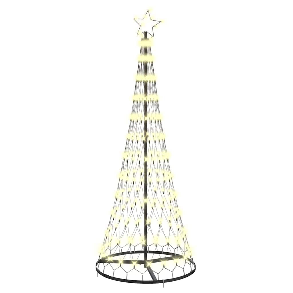 LED Kerstboom met 230 LED Warmwit 71 x 71 x 184.5 cm Metaal