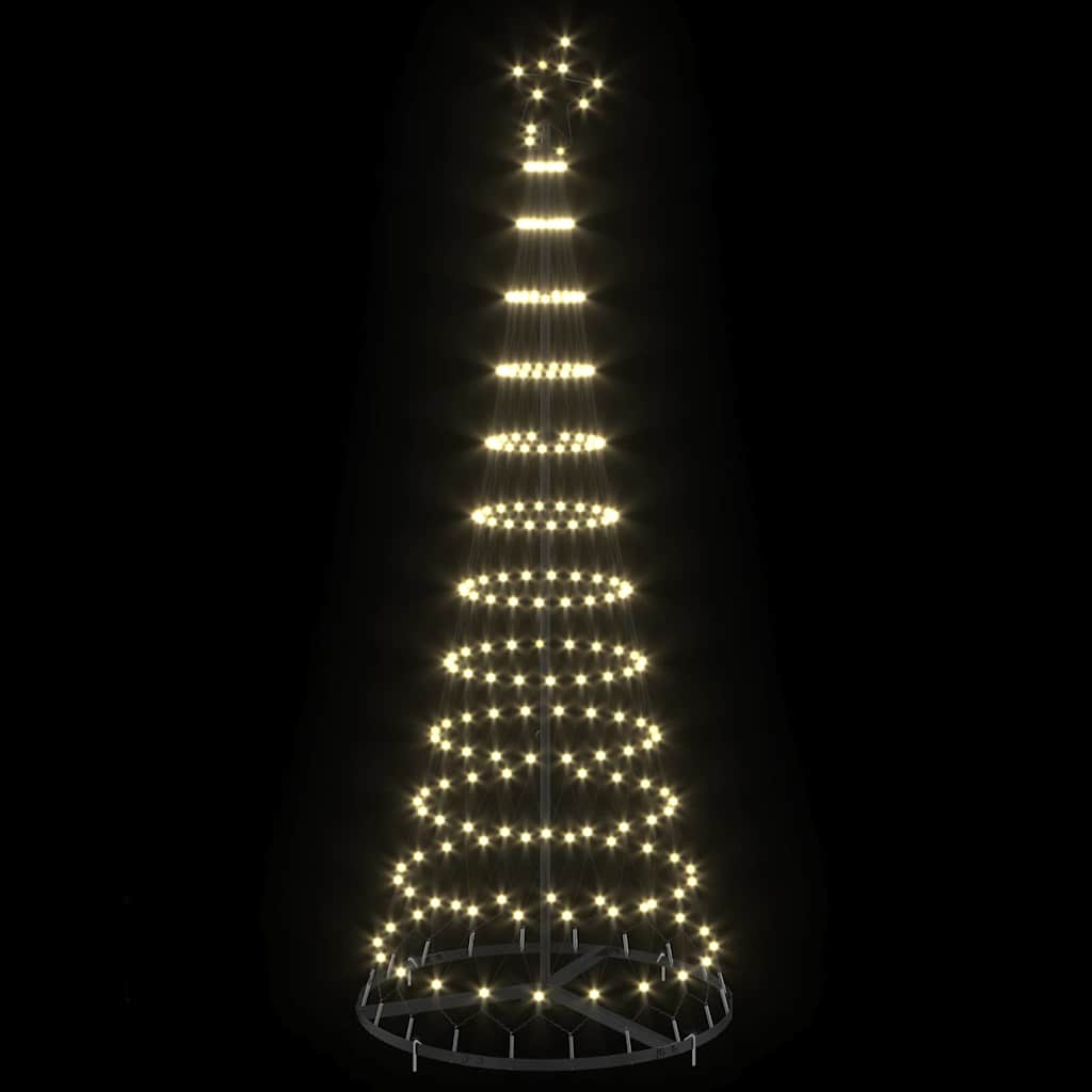 LED Kerstboom met 230 LED Warmwit 71 x 71 x 184.5 cm Metaal