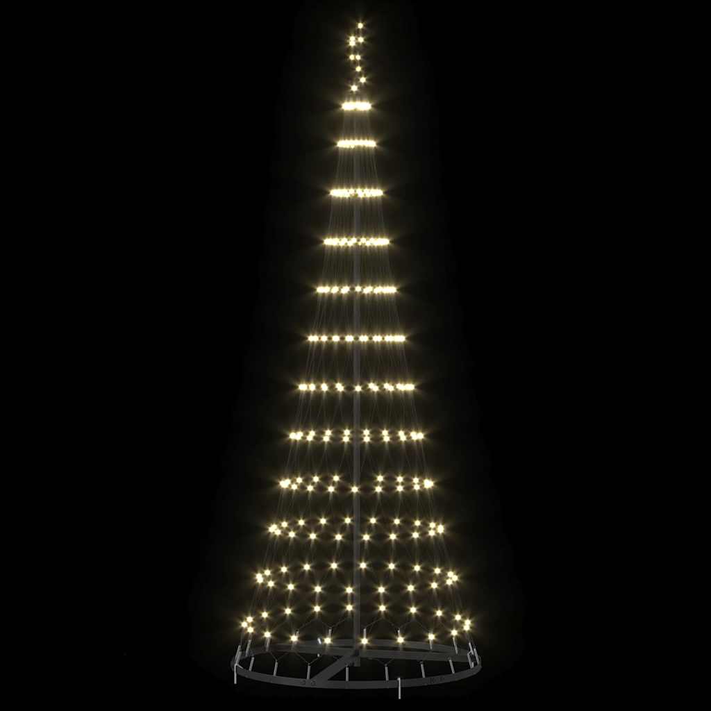 LED Kerstboom met 230 LED Warmwit 71 x 71 x 184.5 cm Metaal