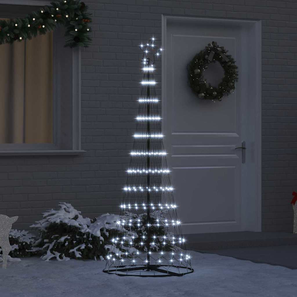 LED Kerstboom met 230 LED Koudwit 71 x 71 x 184.5 cm Metaal