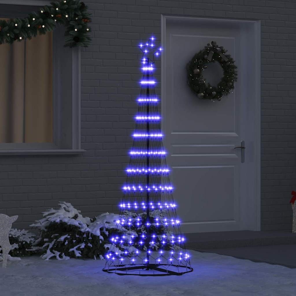 LED Kerstboom met 230 LED Blauw 71 x 71 x 184.5 cm Metaal