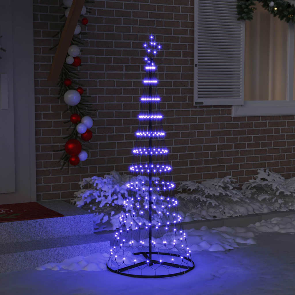 LED Kerstboom met 230 LED Blauw 71 x 71 x 184.5 cm Metaal