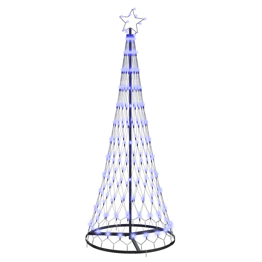 LED Kerstboom met 230 LED Blauw 71 x 71 x 184.5 cm Metaal