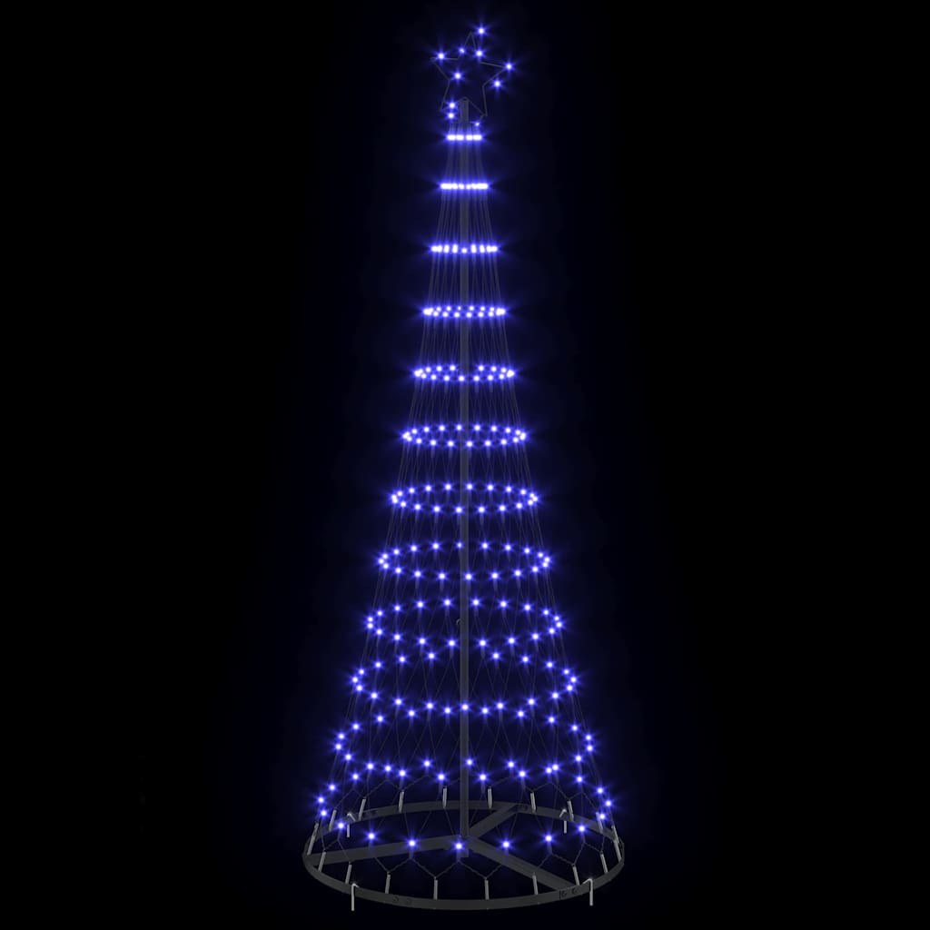 LED Kerstboom met 230 LED Blauw 71 x 71 x 184.5 cm Metaal