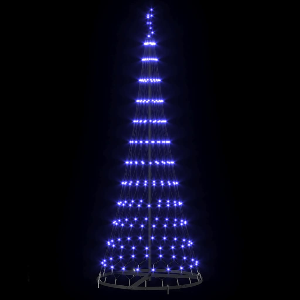 LED Kerstboom met 230 LED Blauw 71 x 71 x 184.5 cm Metaal
