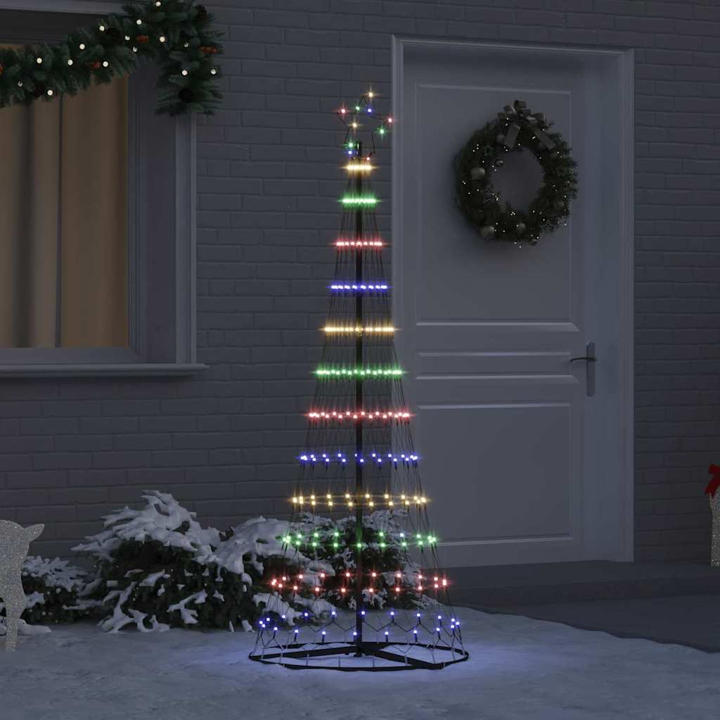 LED Kerstboom met 230 LED Multikleur 71 x 71 x 184.5 cm Metaal