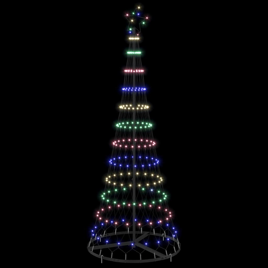 LED Kerstboom met 230 LED Multikleur 71 x 71 x 184.5 cm Metaal
