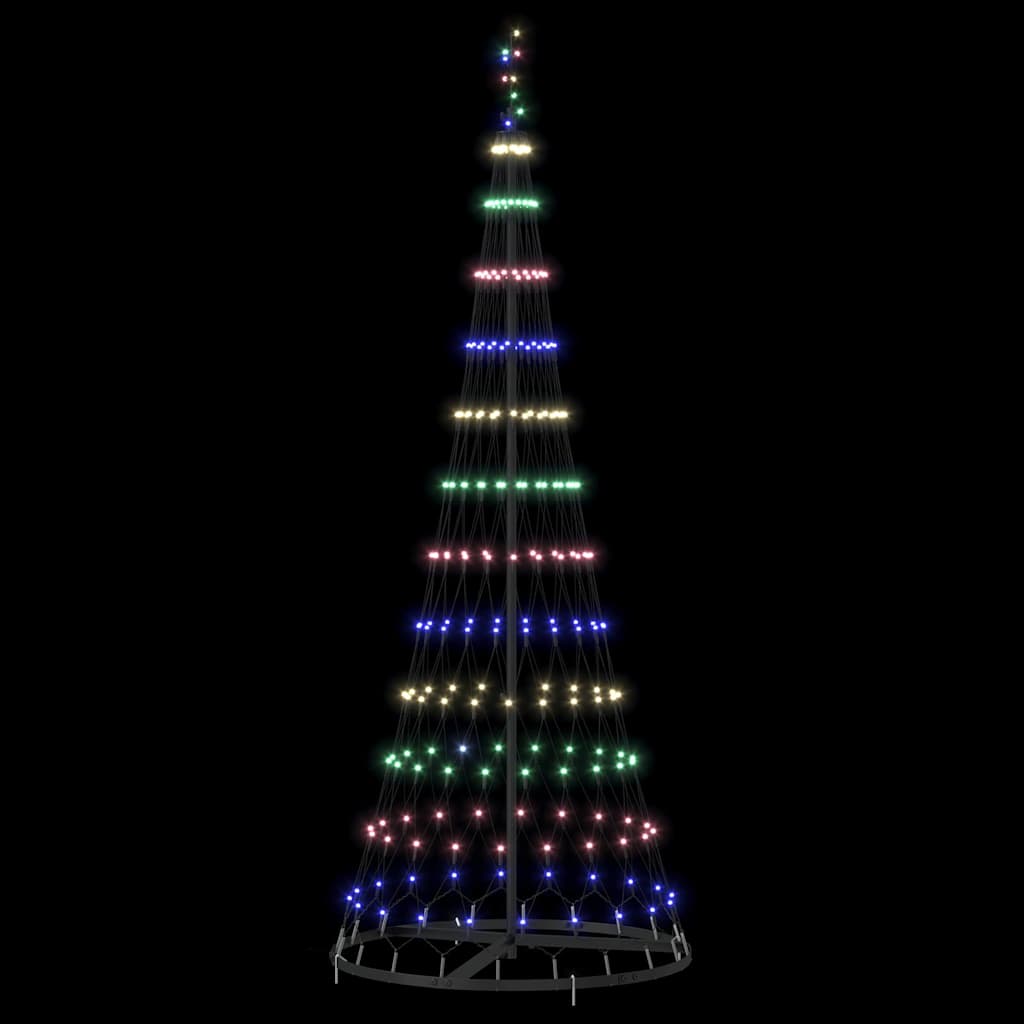 LED Kerstboom met 230 LED Multikleur 71 x 71 x 184.5 cm Metaal