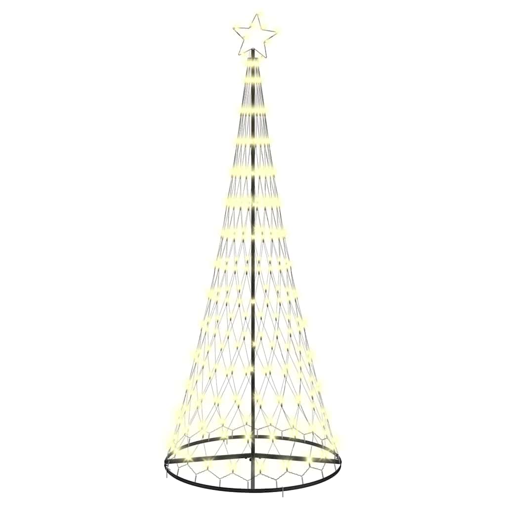 LED Kerstboom met 290 LED Warmwit 100 x 100 x 250 cm Metaal