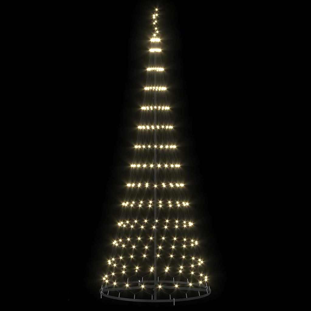 LED Kerstboom met 290 LED Warmwit 100 x 100 x 250 cm Metaal