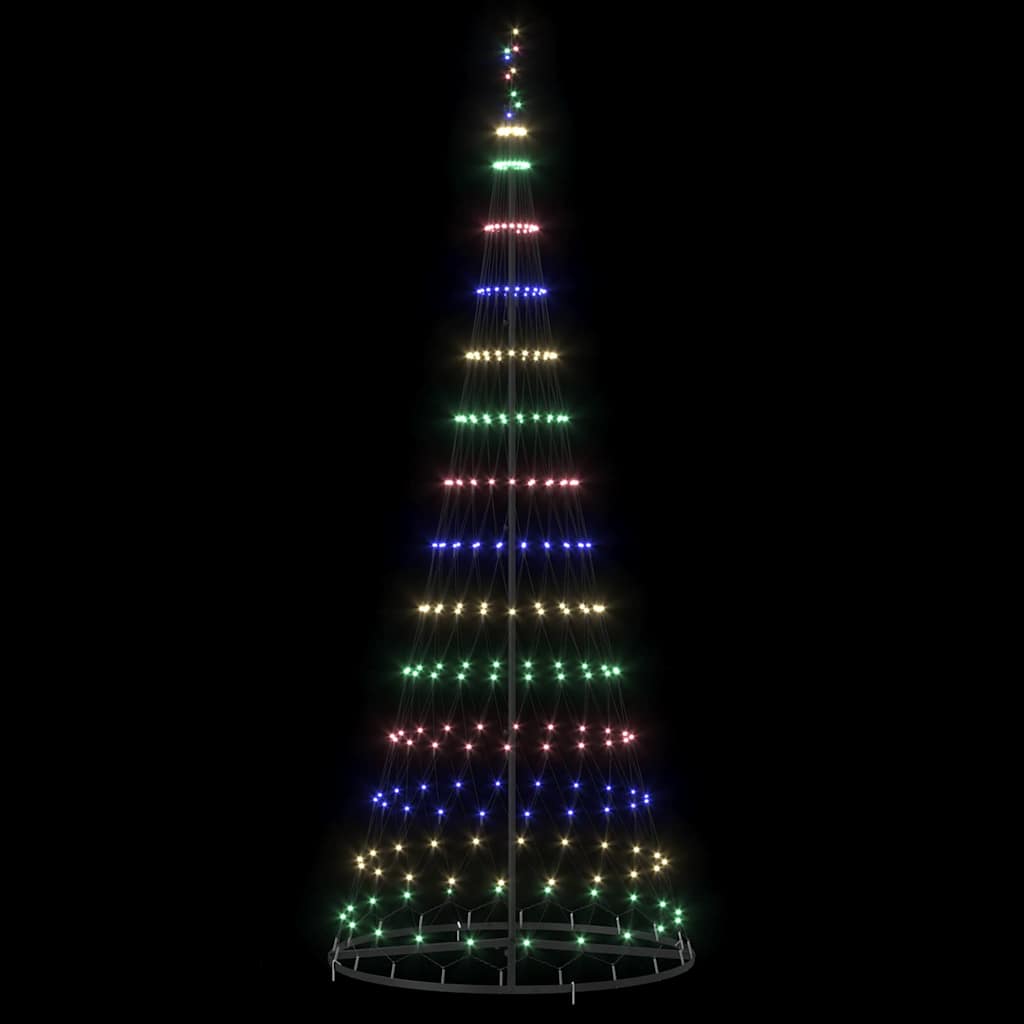 LED Kerstboom met 290 LED Multikleur 100 x 100 x 250 cm Metaal