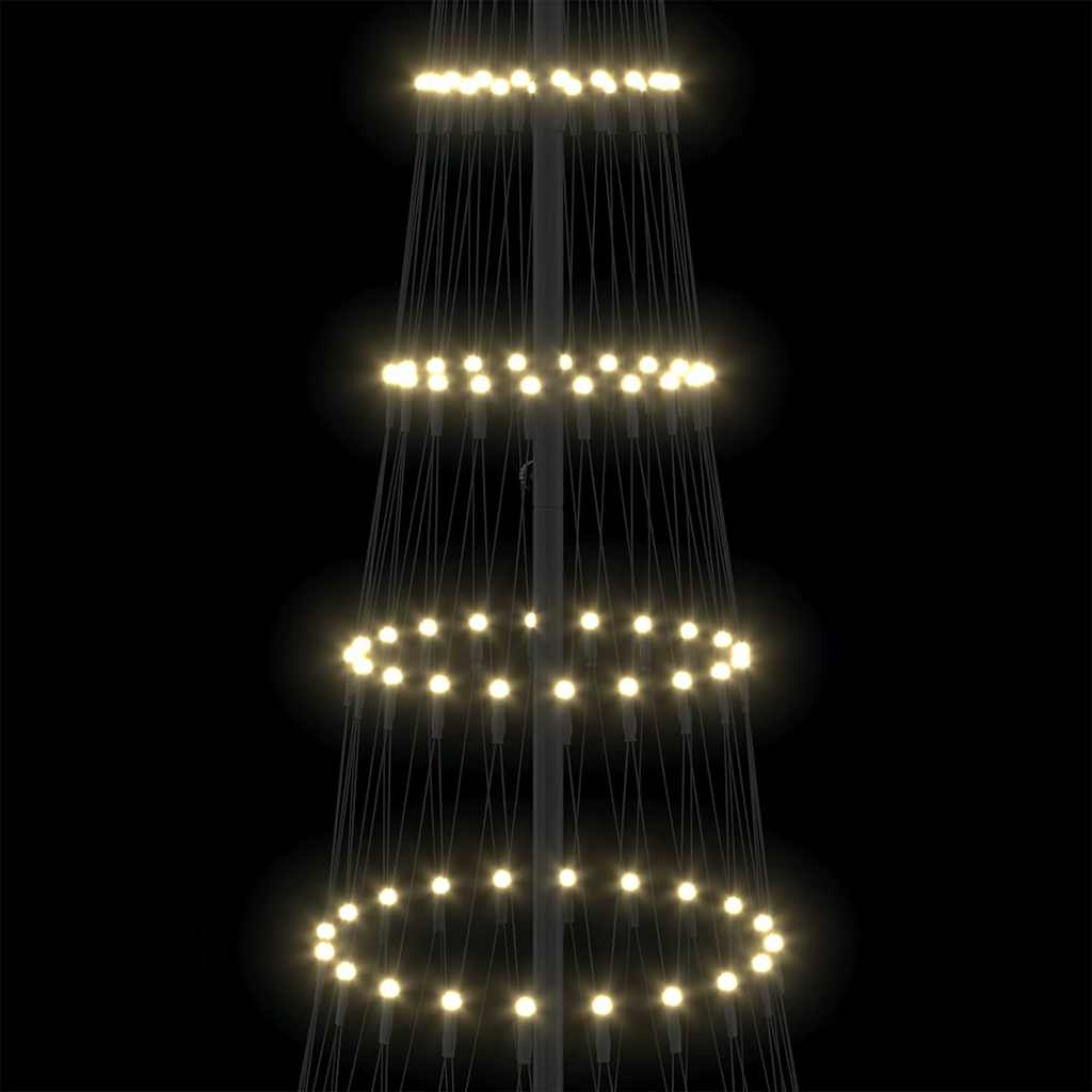 LED Kerstboom Warmwit 100.5 x 100.5 x 302.5 cm Metaal