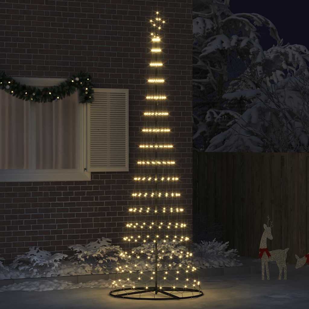 LED Kerstboom Warmwit 100.5 x 100.5 x 302.5 cm Metaal