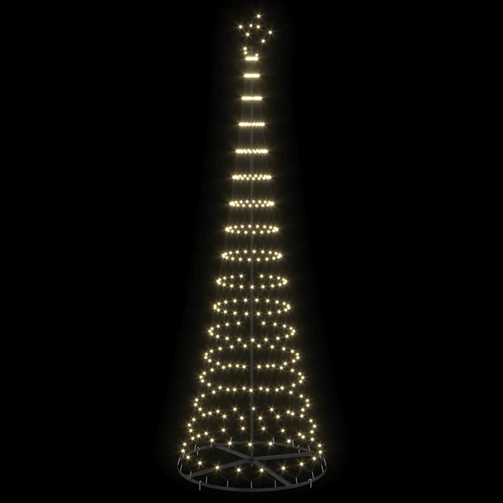 LED Kerstboom Warmwit 100.5 x 100.5 x 302.5 cm Metaal