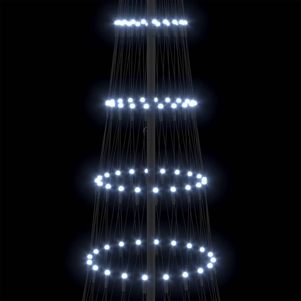 LED Kerstboom Koudwit 100.5 x 100.5 x 302.5 cm Metaal