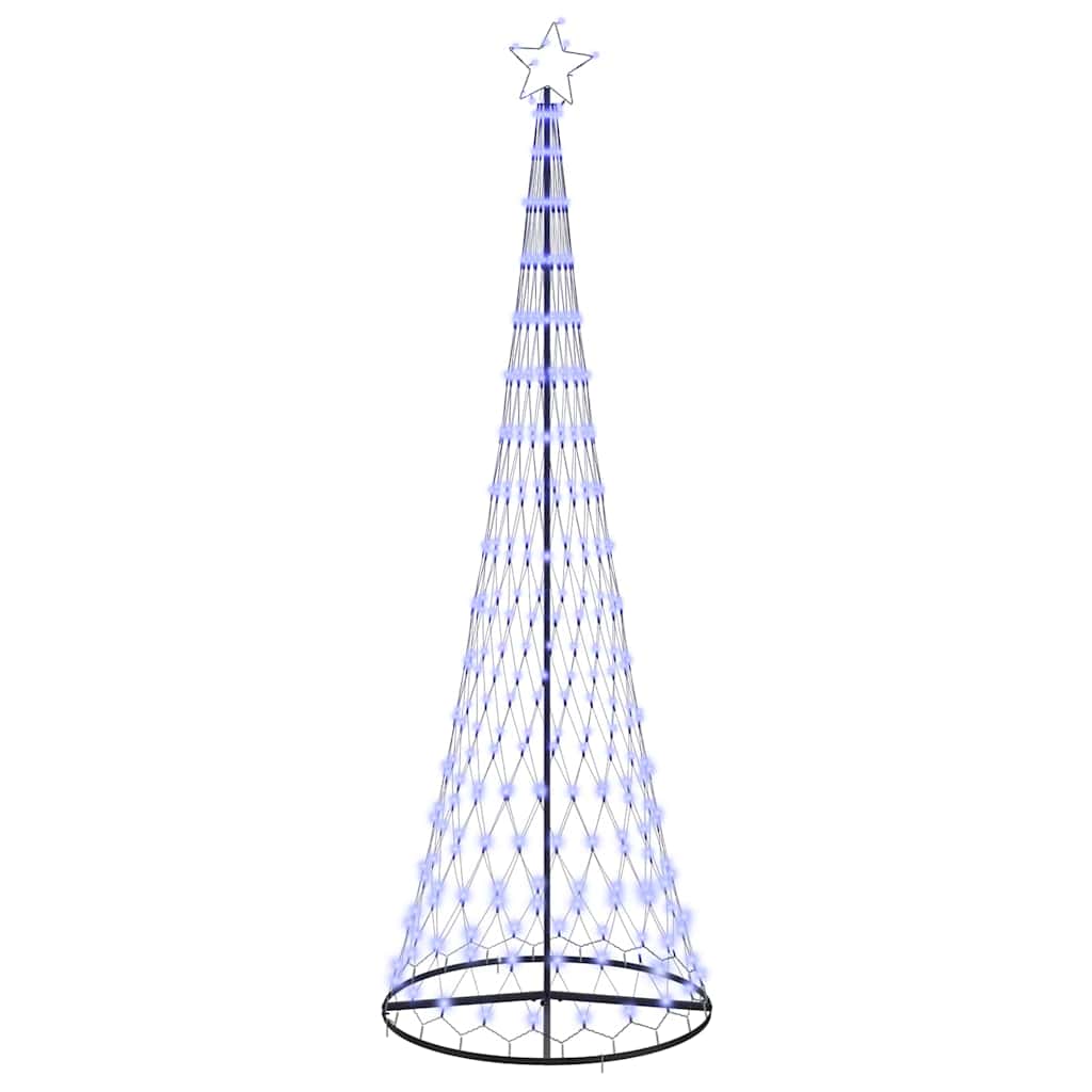 LED Kerstboom met 350 LED Blauw 100,5 x 100,5 x 302,5 cm Metaal