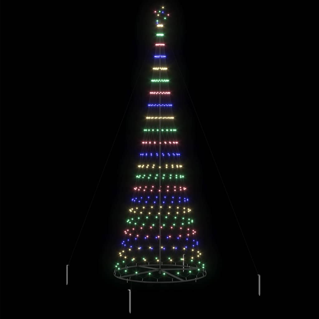 LED Kerstboom Multikleur 138.5 x 138.5 x 399 cm Metaal