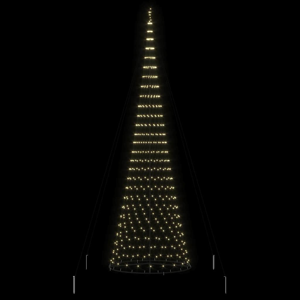 LED Kerstboom met 550 LED Warmwit 160 x 160 x 500 cm Metaal