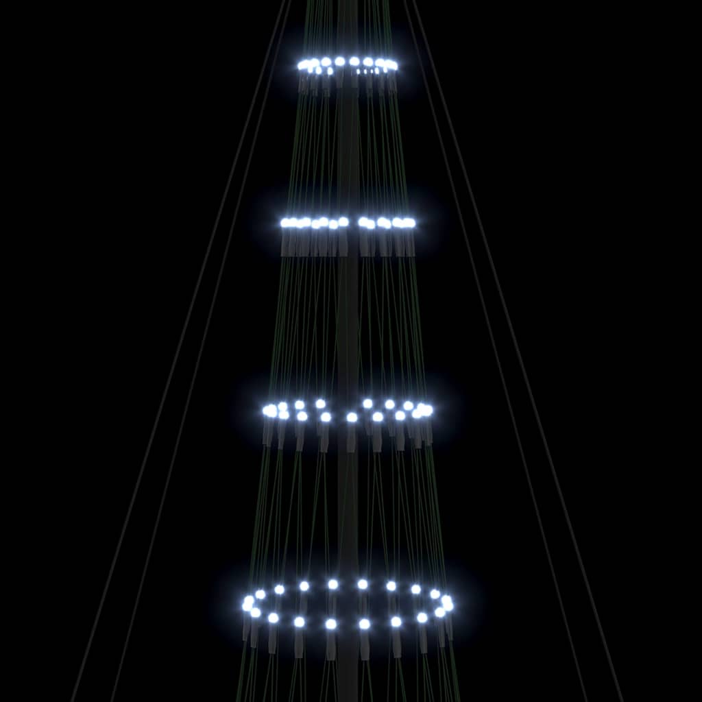 LED Kerstboom met 550 LED Koudwit 160 x 160 x 500 cm Metaal