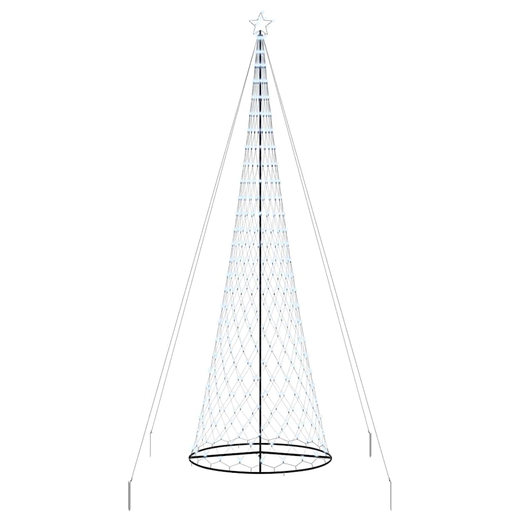 LED Kerstboom met 550 LED Koudwit 160 x 160 x 500 cm Metaal