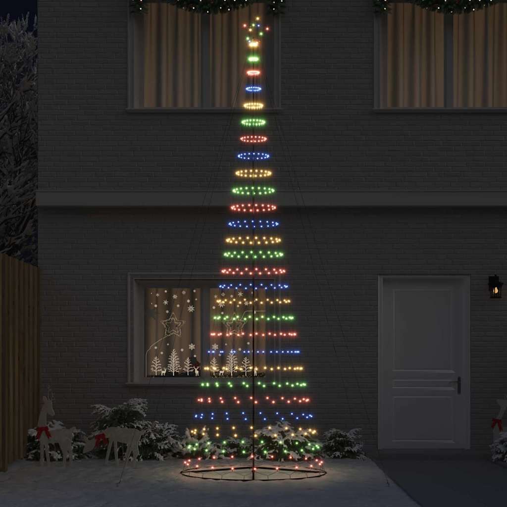 LED Kerstboom met 550 LED Multikleur 160 x 160 x 500 cm Metaal
