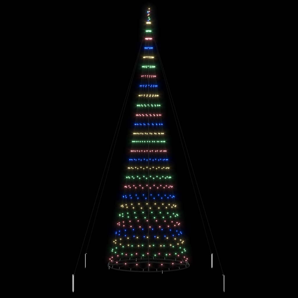 LED Kerstboom met 550 LED Multikleur 160 x 160 x 500 cm Metaal