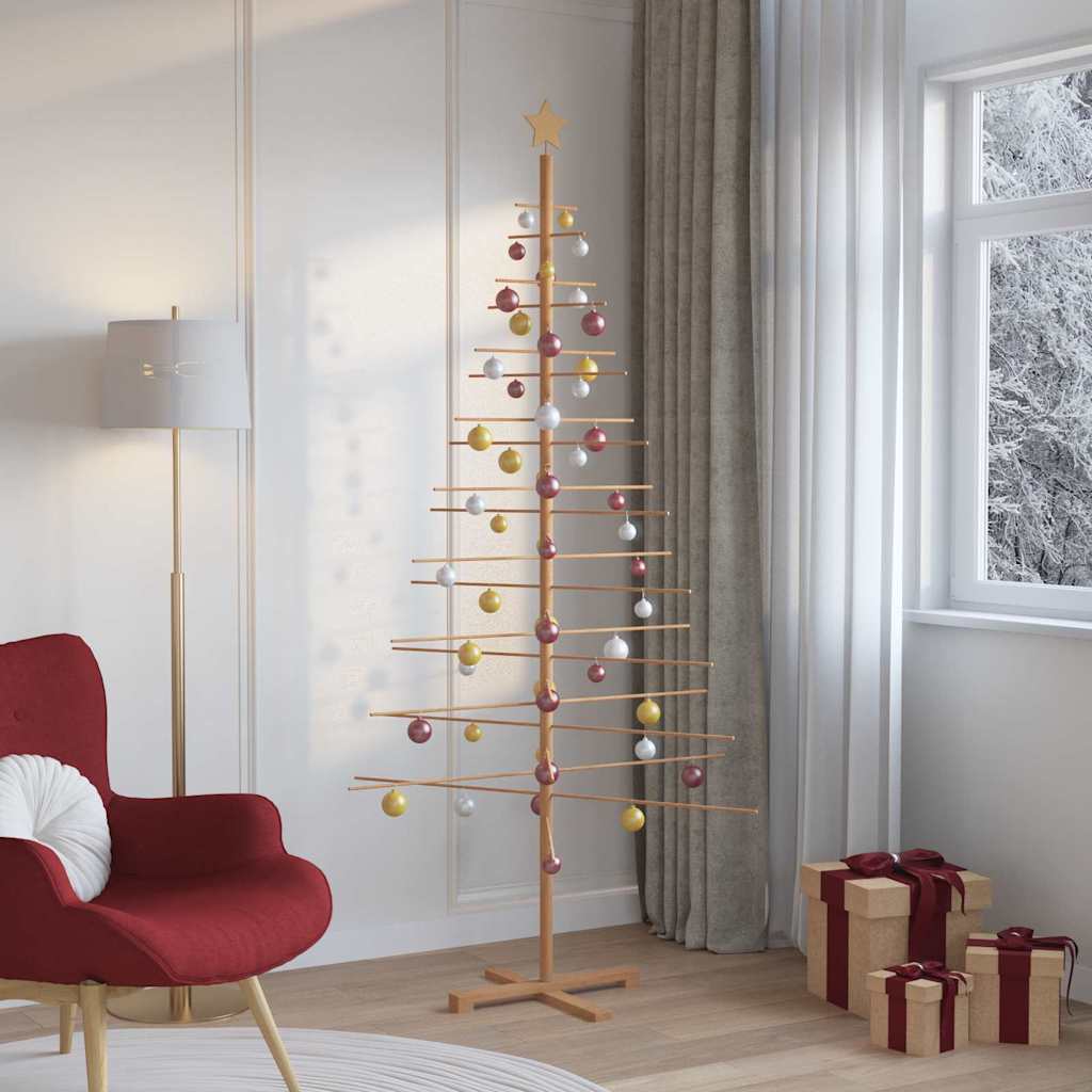Houten Kerstboom Met Standaard Bamboe 210 cm Bruin
