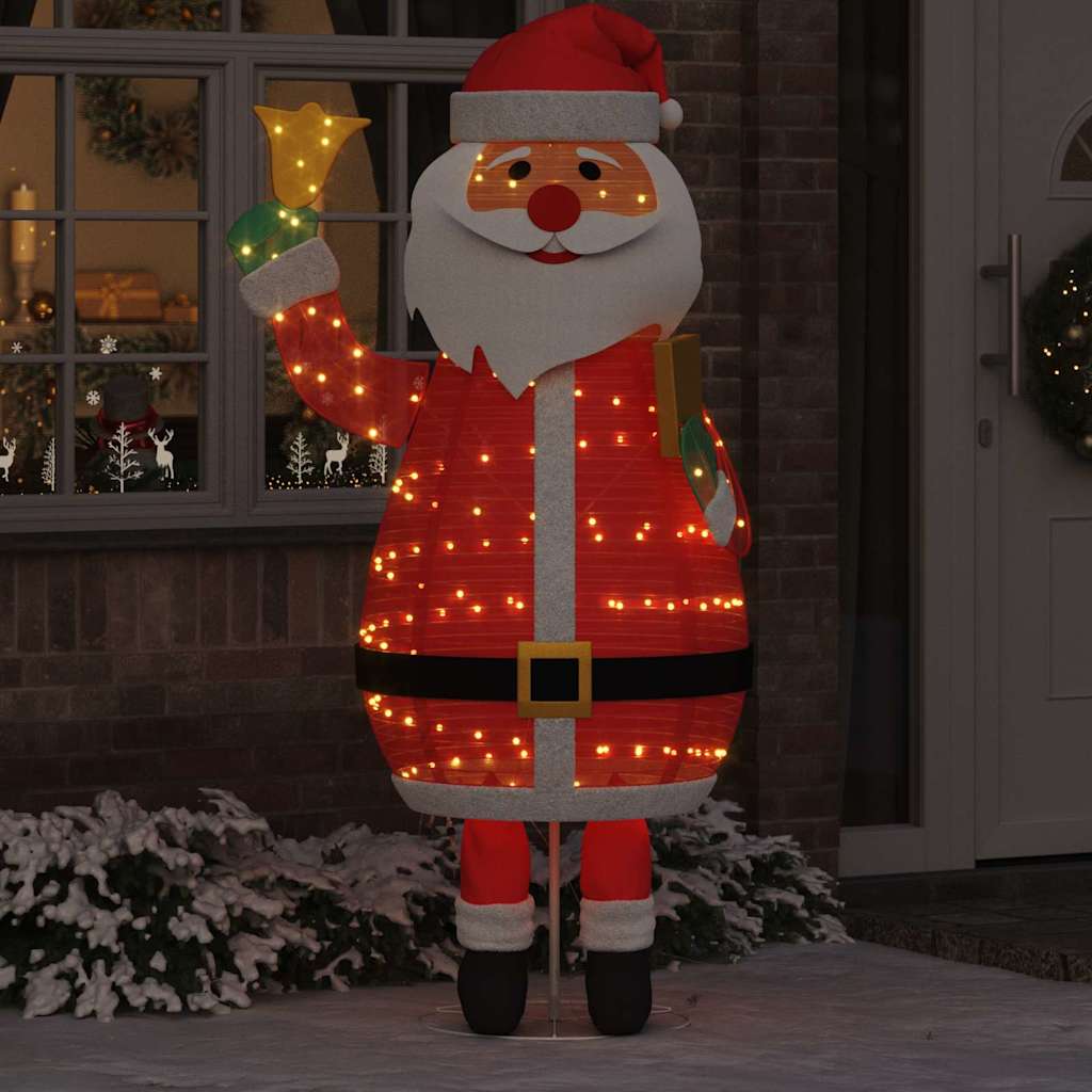 Kerstman met 200 LED Warmwit 100 x 180 cm Stof