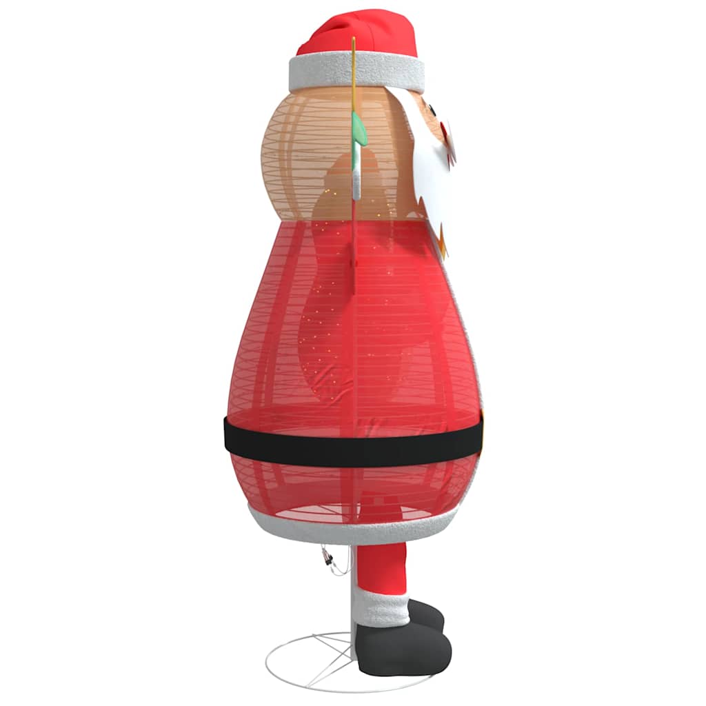 Kerstman met 200 LED Warmwit 100 x 180 cm Stof