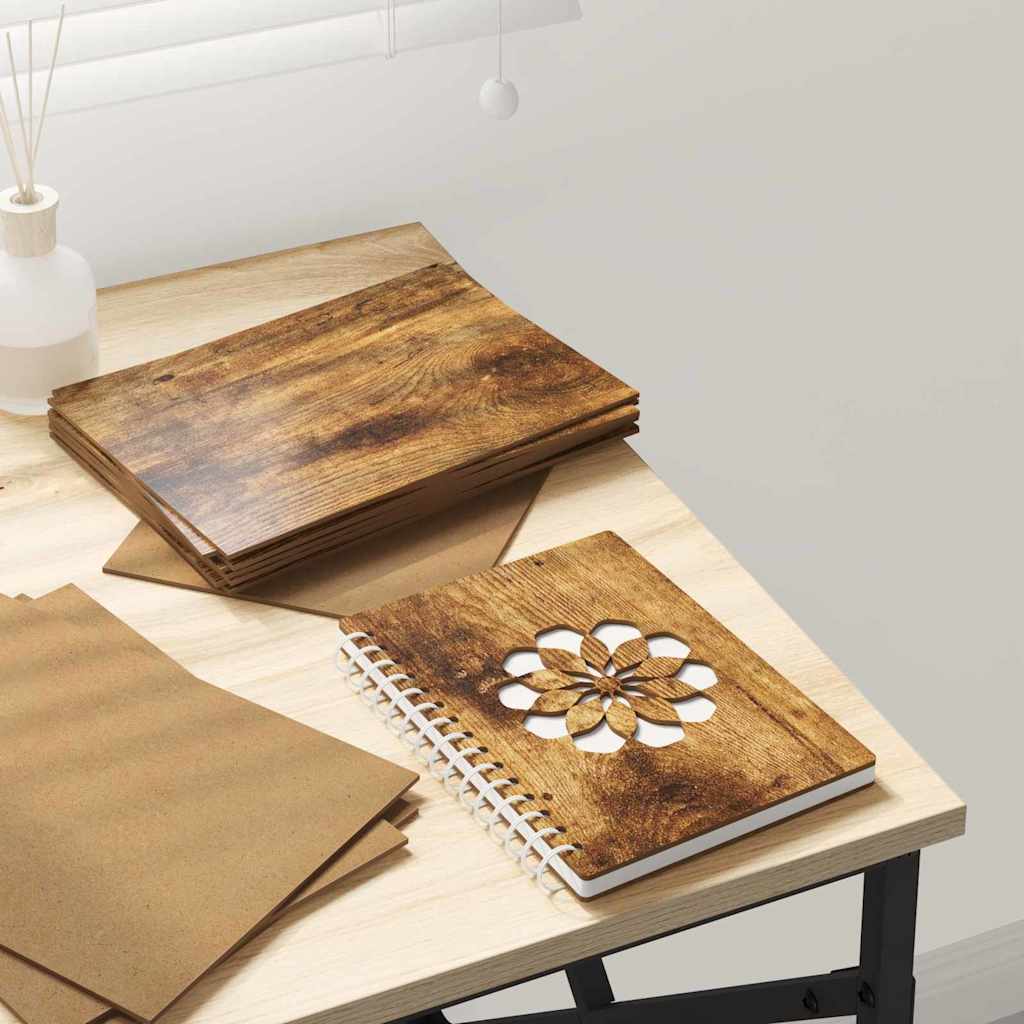 Decorpanelen 150 pcs Gerookt eiken 15 x 21 x 0.3 cm