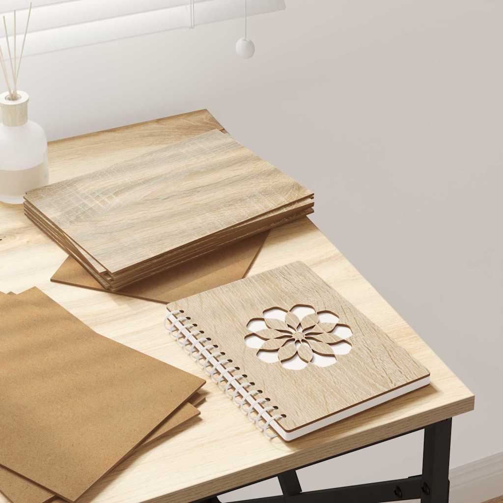 Decorpanelen 12 pcs Sonoma eiken 21 x 30 x 0.3 cm Bewerkt hout