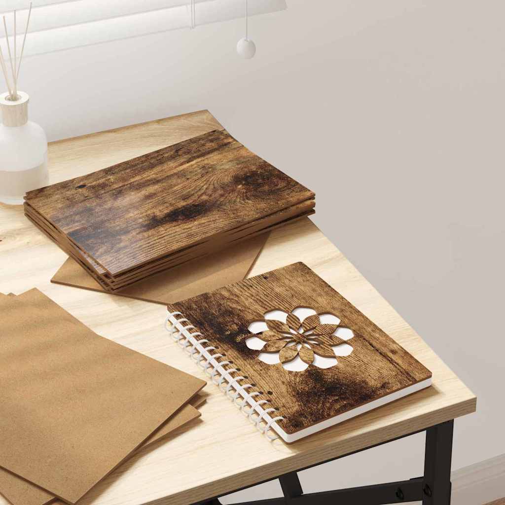 Decorpanelen 50 pcs Gerookt eiken 21 x 30 x 0.3 cm Bewerkt hout