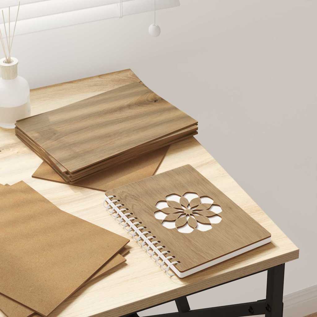 Decorpanelen 12 pcs artisanaal eikenkleurig 21 x 30 x 0.3 cm