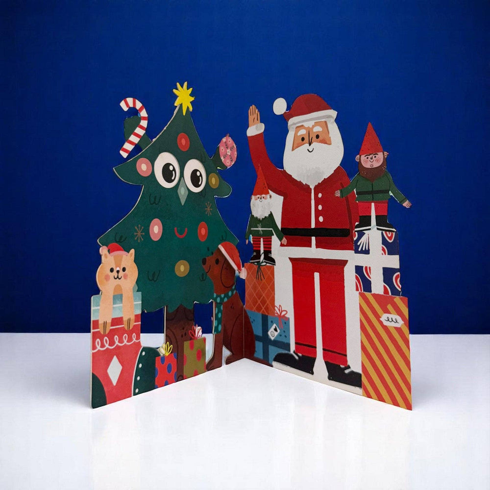 Aww sow cute kaarten collectie| Schattige kaarten met bewegende oogjes | Kerstboom en Kerstman