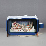 Betoverende Pop-up Kerstkaarten | Message in a bottle | Unieke 3D Wenskaart Kerst winterwonderland